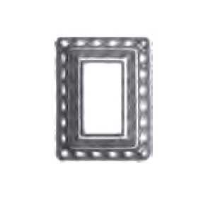 Кованое основание столба 40х20 арт. 639 разм. 7,5x10,2