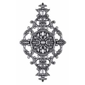 Кованая декоративная накладка арт. 652 разм. 21x38