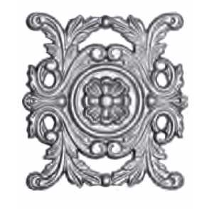 Кованый декоративный узор односторонний арт. 655 разм. 23x33