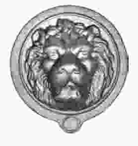 Кованый Лев накладной арт. 658 разм. 19x21