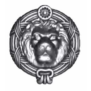 Кованый Лев накладной арт. 659 разм. 13x15