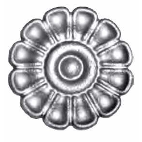 Кованый цветок односторонний арт. 668 разм. 12,5