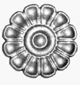 Кованый цветок односторонний арт. 668 разм. 12,5