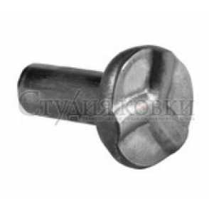 Кованая заклепка арт. SK67.14 разм. 32x22 кр.10