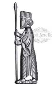 Кованая фигурка накладная арт. 673 разм. 10x35