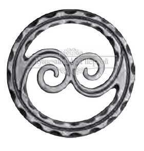 Кованое кольцо для забора арт. 675 разм. 12