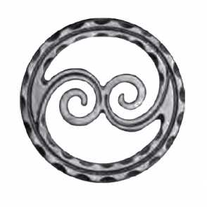 Кованое кольцо для забора арт. 676 разм. 9