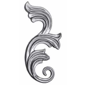 Кованый декоративный узор двусторонний арт. 683 разм. 9x22