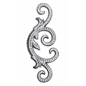 Кованый декоративный узор двусторонний арт. 684 разм. 9x21