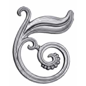 Кованый декоративный узор двусторонний арт. 686 разм. 12x15