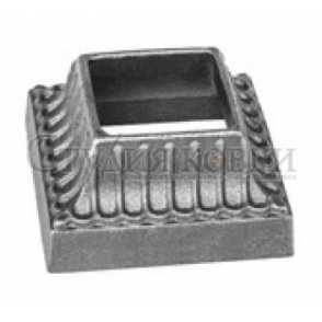 Стальное основание балясины, подпятник арт. SK72.59.30 разм. отв.30 кв.59