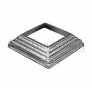 Стальное основание балясины, подпятник арт. SK74.100.60 разм. отв.60 кв.108 (1мм)