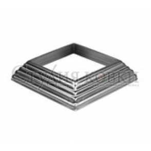 Стальное основание балясины, подпятник арт. SK74.100.80 разм. отв.80 кв.120 (1мм)