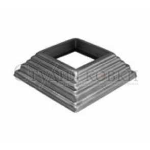 Стальное основание балясины, подпятник арт. SK74.80.30 разм. отв.30 кв.80 (1мм)