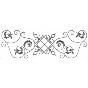 Кованая розетка арт. 904 разм. 180x60