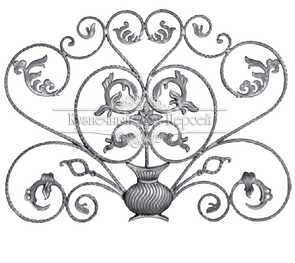 Кованая розетка арт. 905 разм. 120x90