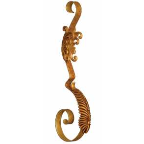 Кованый столб для лестниц, перил, ограждений арт. 921 разм. 30x81