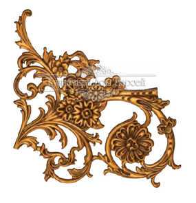 Кованый декоративный узор односторонний арт. 933 разм. 53,5x35,5