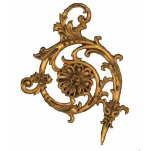 Кованый декоративный узор односторонний арт. 934 разм. 30x30