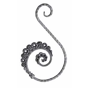Кованый вензель, завиток арт. 935 разм. 25,5x43