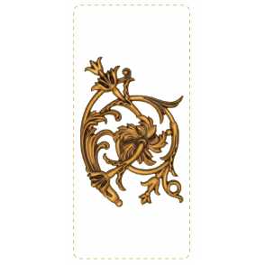 Кованый декоративный узор односторонний арт. 943 разм. 31,5x22