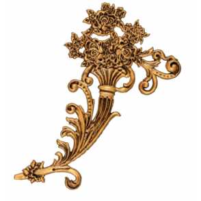 Кованый декоративный узор односторонний арт. 949 разм. 45,5x27