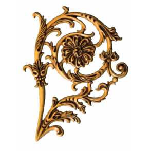 Кованый декоративный узор односторонний арт. 950 разм. 42x30