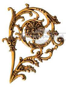 Кованый декоративный узор односторонний арт. 950 разм. 42x30