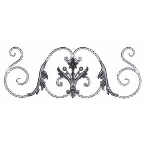 Кованые навершия на забор, ворота  арт. 960 разм. 80x30