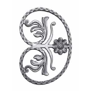 Кованый вензель, завиток арт. 965 разм. 21x31