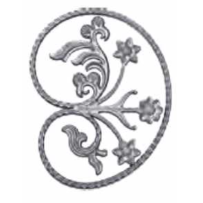 Кованый вензель, завиток арт. 967 разм. 35x44