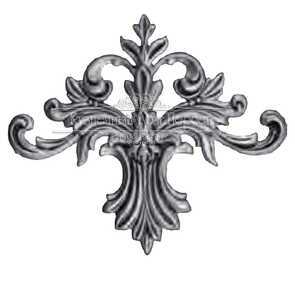 Кованый декоративный узор односторонний арт. 981 разм. 43,5x49,5