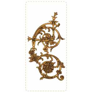 Кованый декоративный узор односторонний арт. 985 разм. 60,5x36,5
