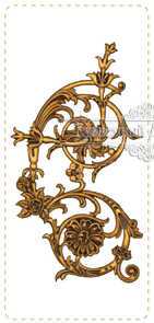 Кованый декоративный узор односторонний арт. 985 разм. 60,5x36,5