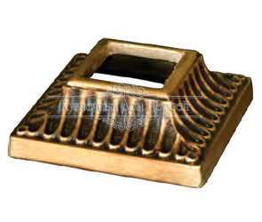 Кованое основание столба 40х40 арт. 989 разм. 10,5x10,5