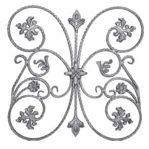 Кованая розетка арт. 992 разм. 80x80