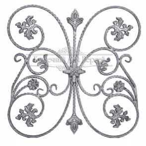 Кованая розетка арт. 992 разм. 80x80