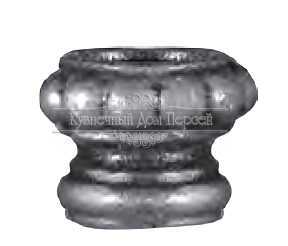 Кованая вставка в балясину Ду 16 мм арт. 998 разм. 3x4