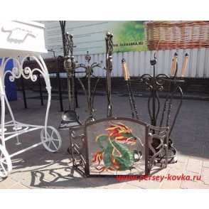 Кованый каминный набор 12