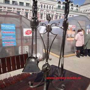 Кованый каминный набор 14