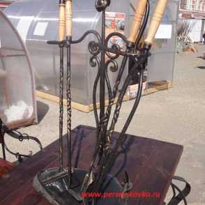 Кованый каминный набор 18
