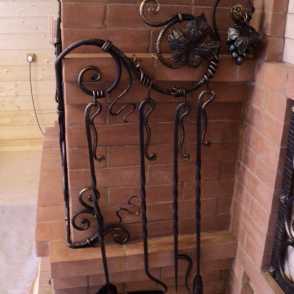 Кованый каминный набор 20