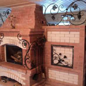 Кованый камин 25