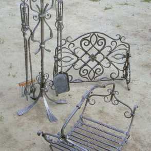 Кованый каминный набор 33