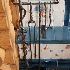 Кованый каминный набор 36