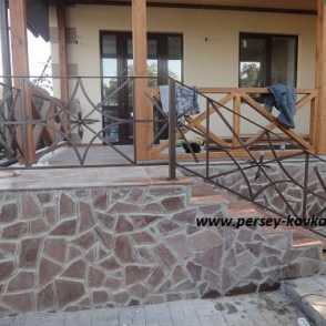 Кованое ограждение для крыльца 09