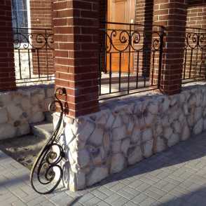 Кованое ограждение для крыльца 12
