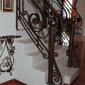 Кованые перила для лестниц 30