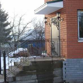 Кованые перила для лестниц на крыльцо 30