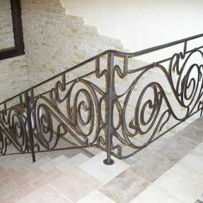 Кованые перила для лестниц 33